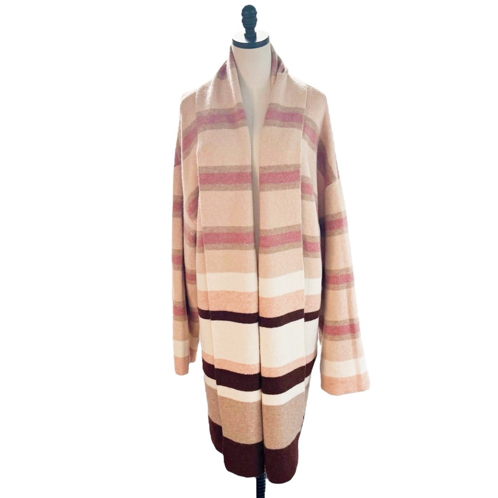 Anthropologie Mariel Striped Longline Sweater | ONE SIZE NWT - Picture 3 of 10